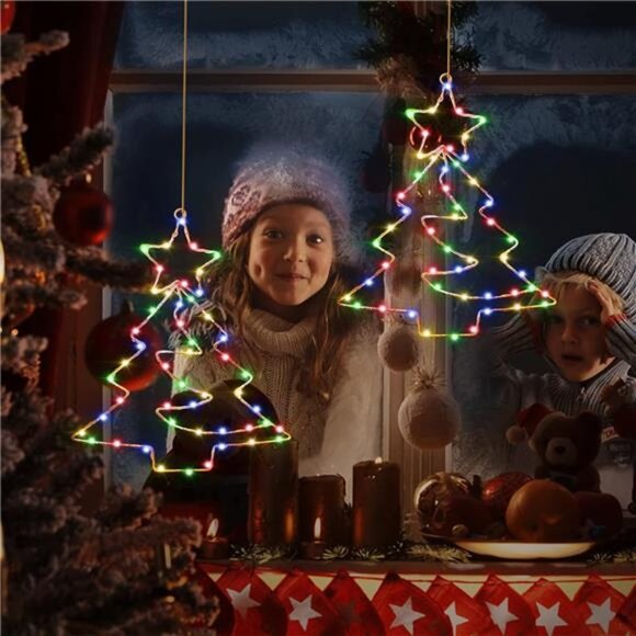 3PCS Remote Control LED Christmas Decorations Window Lights with Timer - Picture 6 of 10